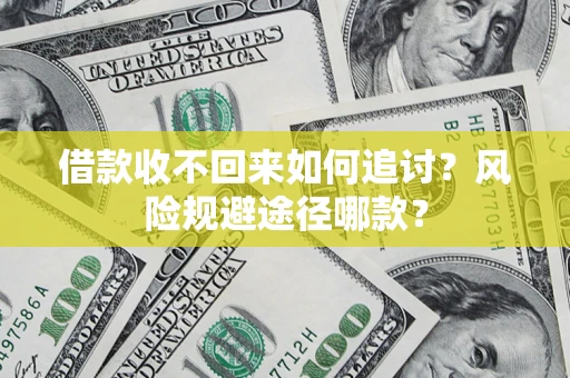 武汉借款收不回来如何追讨？风险规避途径哪款？